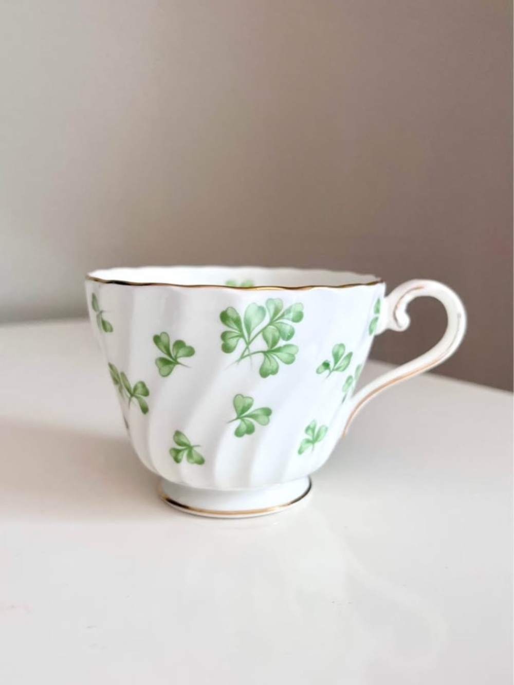Vintage Aynsley Shamrock Tea Cup Bone China